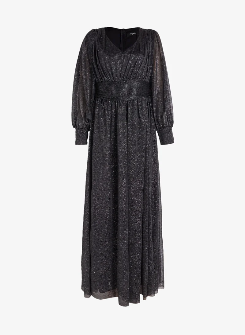 Khizana Plus Size Shimmer A-Line Dress